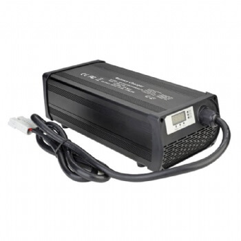 2200W Li-ion Battery Smart Charger Aluminum Case with Cooling Fan Safe and Stable Used for 48V Lithium Lipo Battery Pack