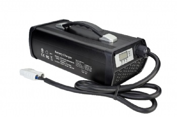 14.6V 40A Lithium Battery Charger, Mountable for 12V LiFePO4 Battery with Handle and LED Indicator, AC-DC Smart Charger for 12.8V LiFePO4 Batteries, 40A Fast Charging for RVs