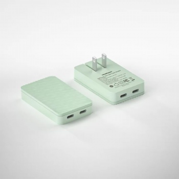 35W 2 Type C Port Super Slim GaN Mini Phone Fast Charger