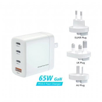 65W 3 Type C 1 USB Port Super PD Fast Charger