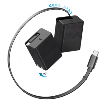 Multi Port Usb C 65W Gan Charger Retractable Cable
